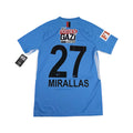 GAZIANTEP 2020/21 FOURTH SHIRT - MATCHWORN/ISSUED #27 MIRALLAS (SIZE M) COA INCL.