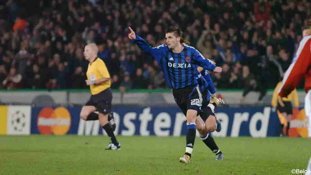 CLUB BRUGGE 2005/06 HOME SHIRT - #22 PORTILLO (SIZE XL)