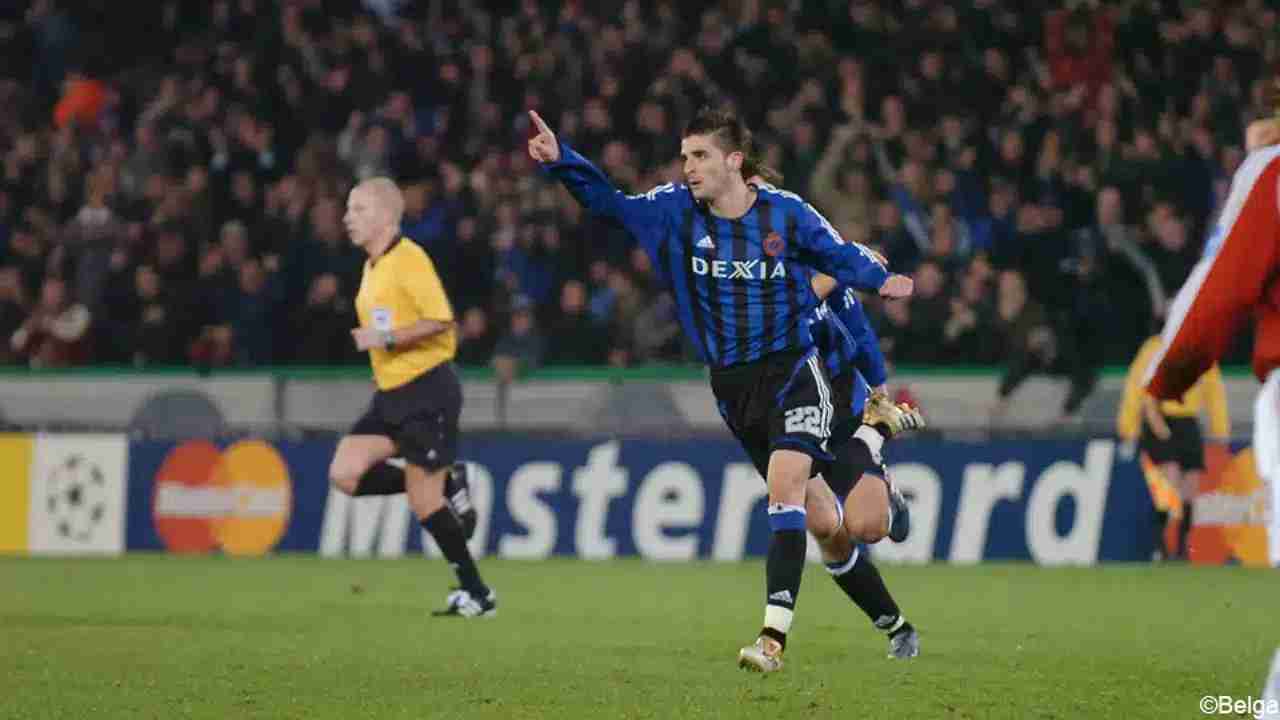 CLUB BRUGGE 2005/06 HOME SHIRT - #22 PORTILLO (SIZE XL)