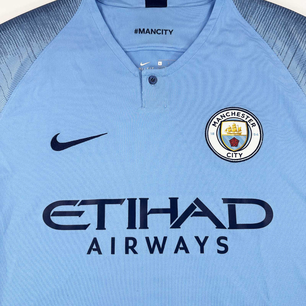 MANCHESTER CITY 2018/19 HOME SHIRT - #4 KOMPANY