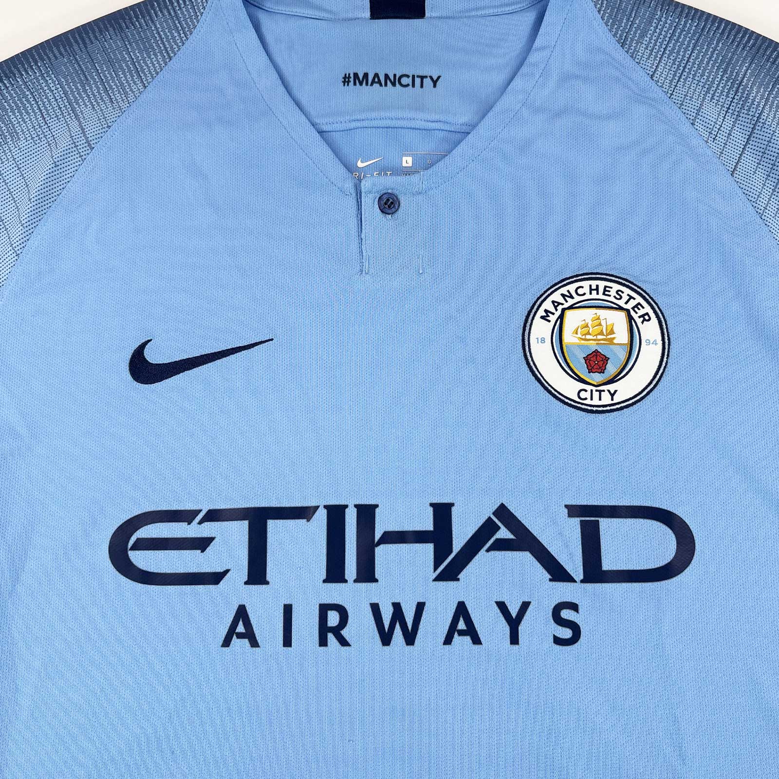 MANCHESTER CITY 2018/19 HOME SHIRT - #4 KOMPANY