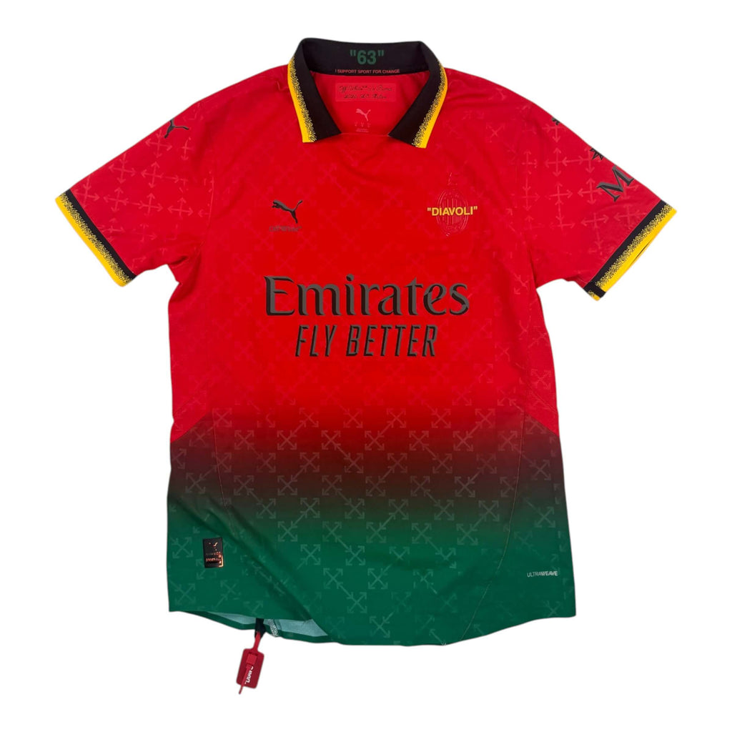 AC MILAN 2024/25 FOURTH SHIRT X OFF WHITE - SPECIAL EDITION "DIAVOLI" (SIZE XL)