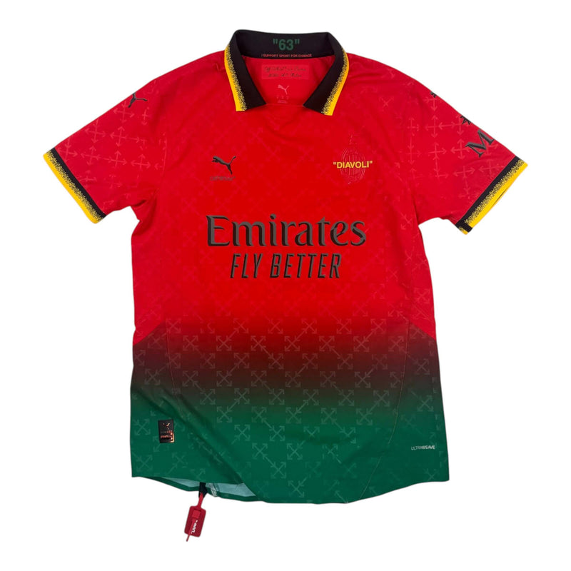AC MILAN 2024/25 FOURTH SHIRT X OFF WHITE - SPECIAL EDITION "DIAVOLI" (SIZE XL)
