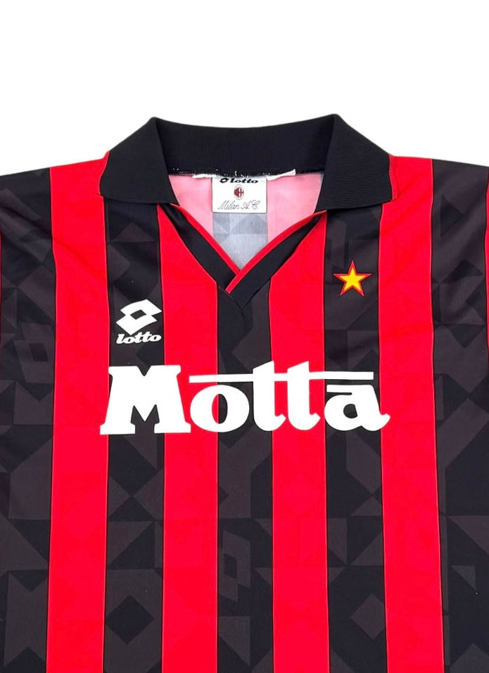 AC MILAN 1993 94 HOME SHIRT Front Detail