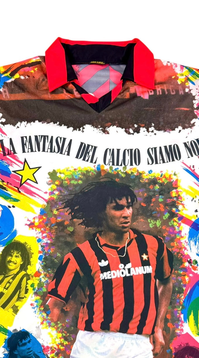 AC MILAN GULLIT BOOTLEG TEE Front Detail