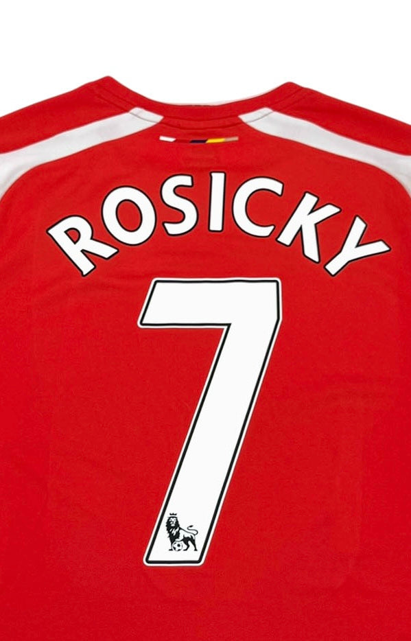 ARSENAL 2014/15 HOME SHIRT 7 ROSICKY (Back, Detail)