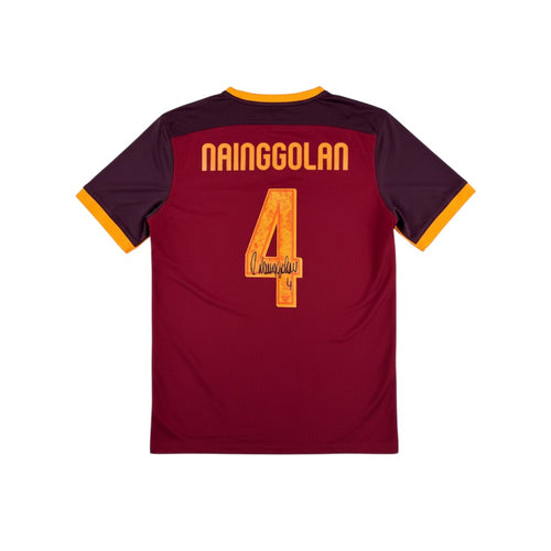 AS ROMA 2015/16 HOME SHIRT – SIGNED #4 NAINGGOLAN (DIFFERENT SIZES) WITH VIDEOPROOF