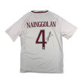 AS ROMA 2016/17 AWAY SHIRT – SIGNED #4 NAINGGOLAN (SIZE XL) WITH VIDEOPROOF