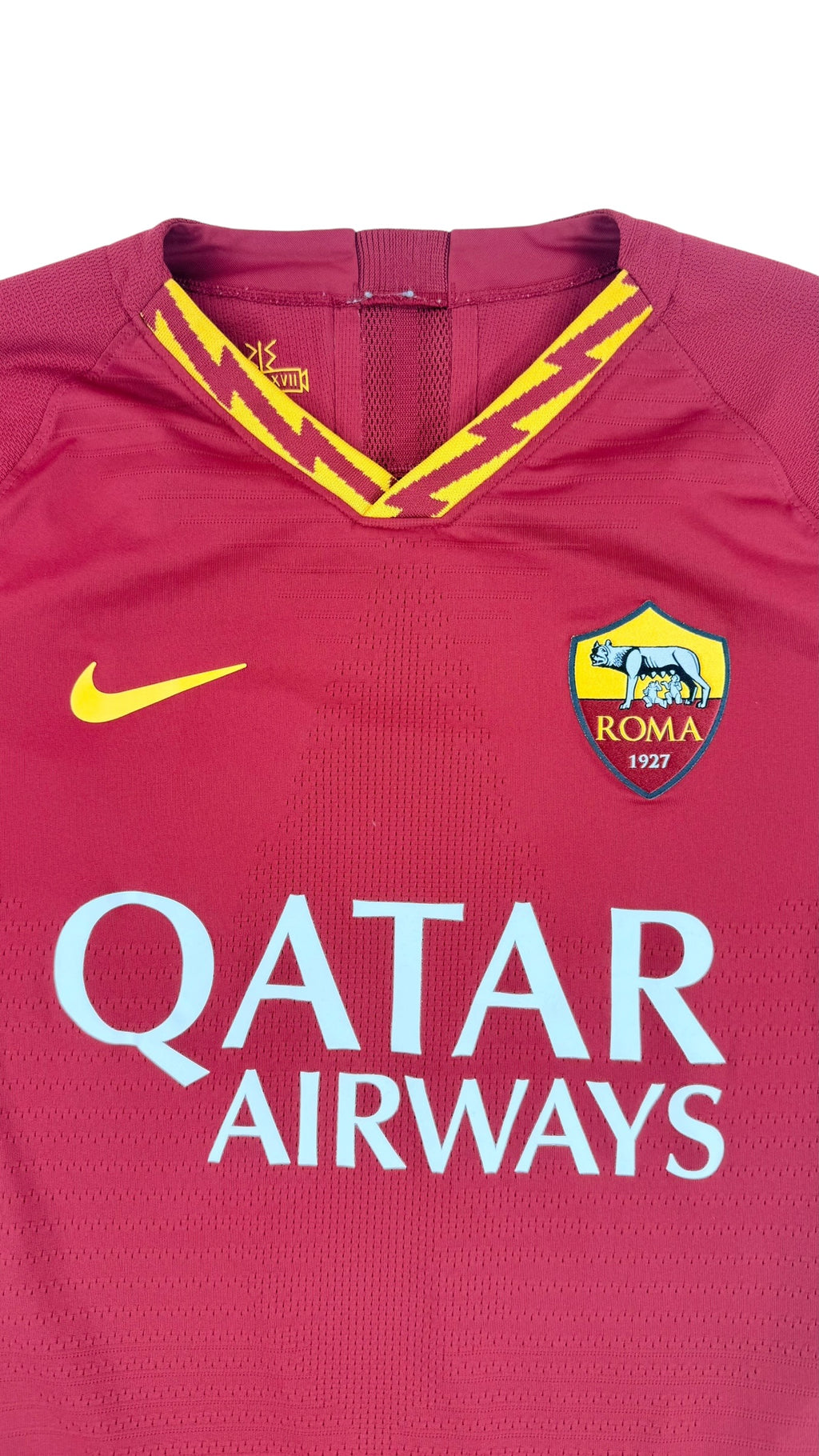 AS ROMA 2019/20 HOME SHIRT - #99 KLUIVERT (SIZE S)