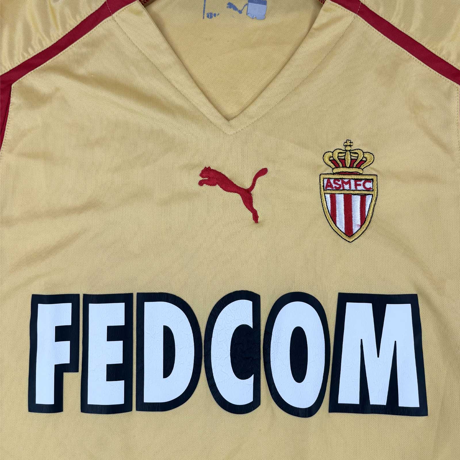 AS MONACO 2005/06 AWAY SHIRT - #7 BERNARDI (SIZE XL)