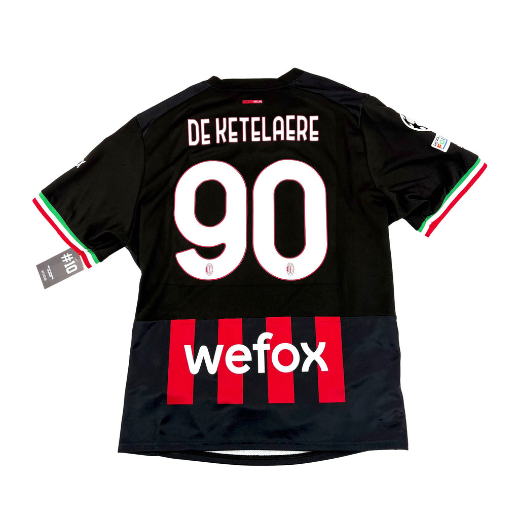 AC MILAN 2022/23 HOME SHIRT - #90 DE KETELAERE
