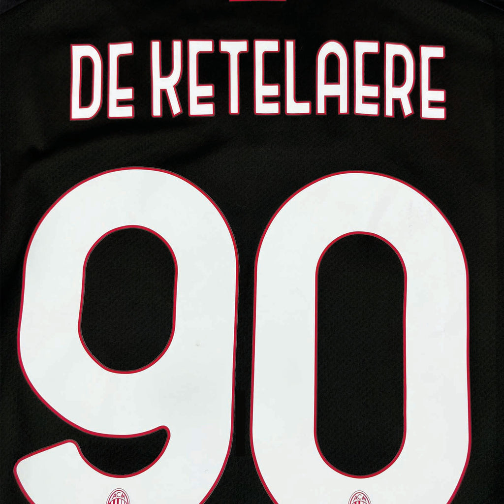 AC MILAN 2022/23 HOME SHIRT - #90 DE KETELAERE (SIZE XXL)