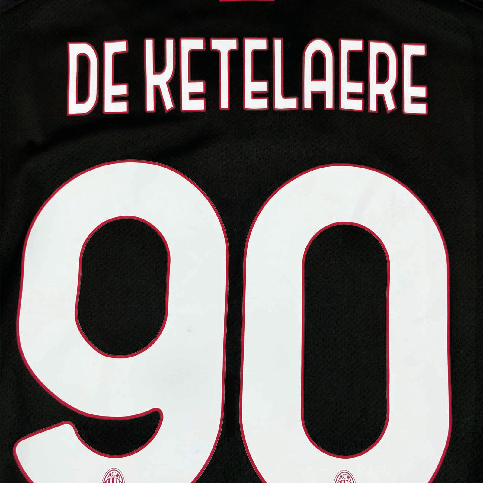 AC MILAN 2022/23 HOME SHIRT - #90 DE KETELAERE (SIZE XXL)