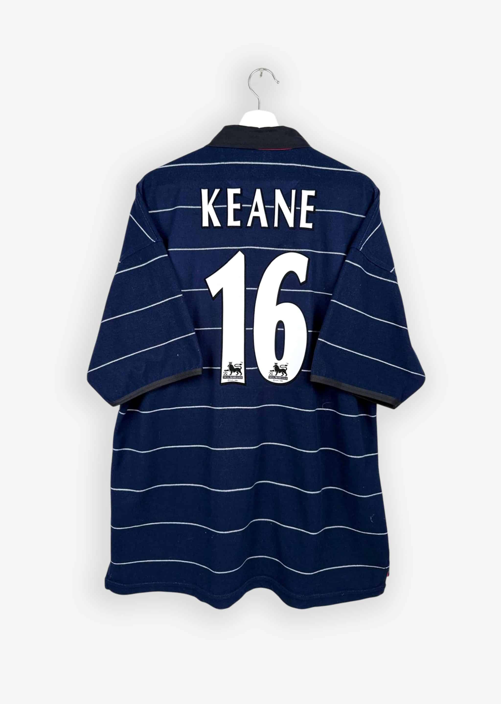 MANCHESTER UNITED 1999/00 AWAY SHIRT - #16 KEANE (SIZE XL)