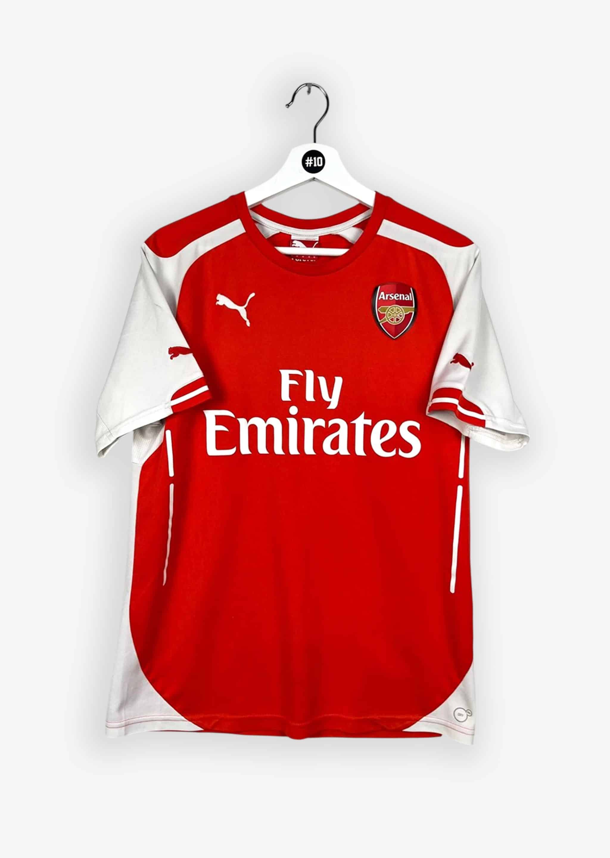 ARSENAL 2014/15 HOME SHIRT - #7 ROSICKY (SIZE M)