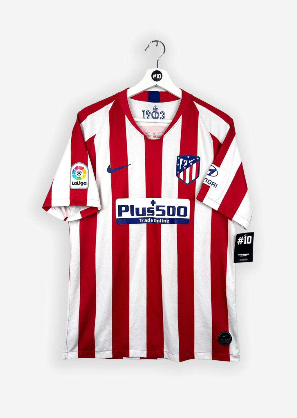 ATLETICO MADRID 2019/20 HOME SHIRT - #6 KOKE (SIZE M)