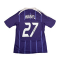 RSC ANDERLECHT 2008/09 AWAY SHIRT - SIGNED #27 WASILEWSKI (SIZE L)