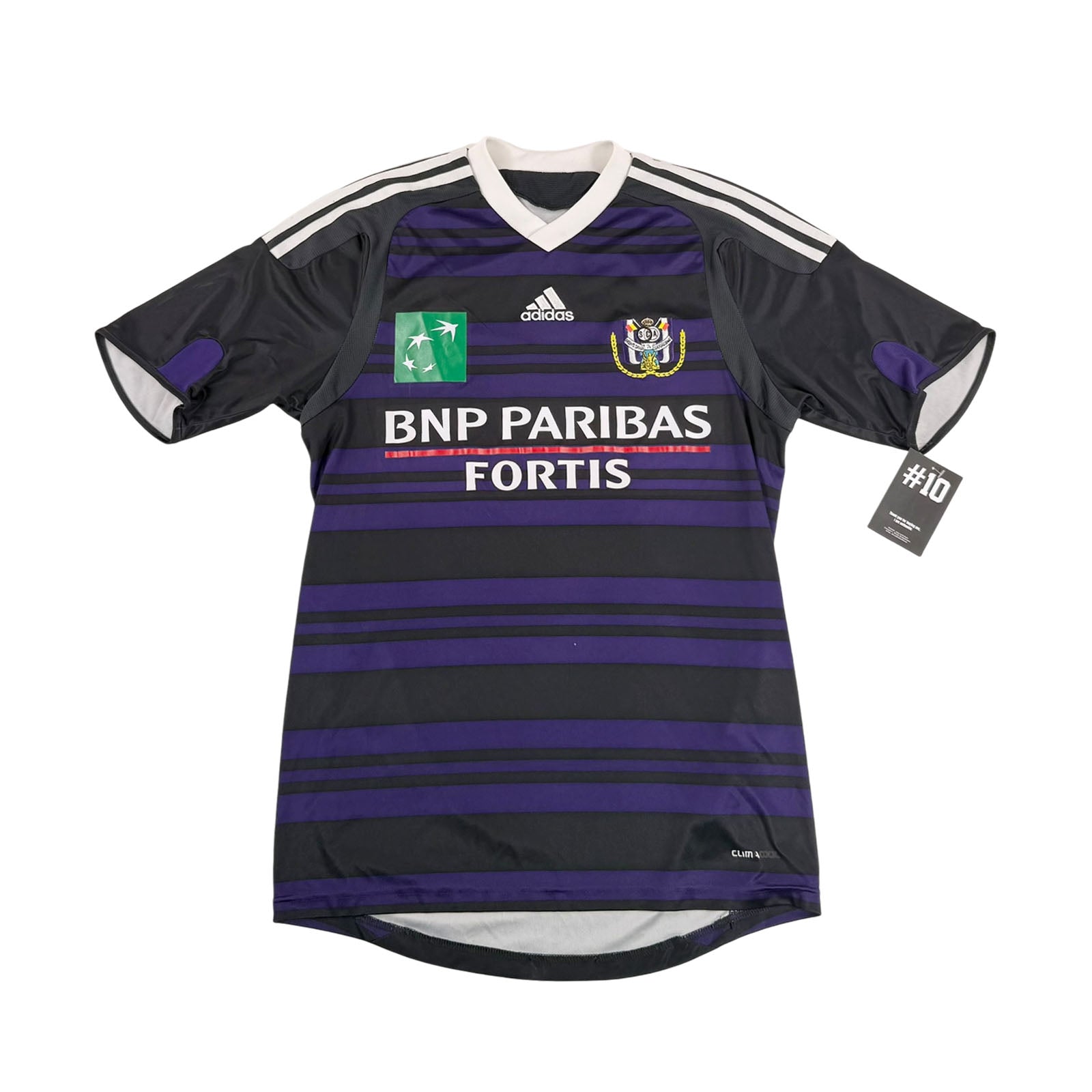 RSC ANDERLECHT 2010/11 AWAY SHIRT - #21 DE SUTTER (SIZE S/M)