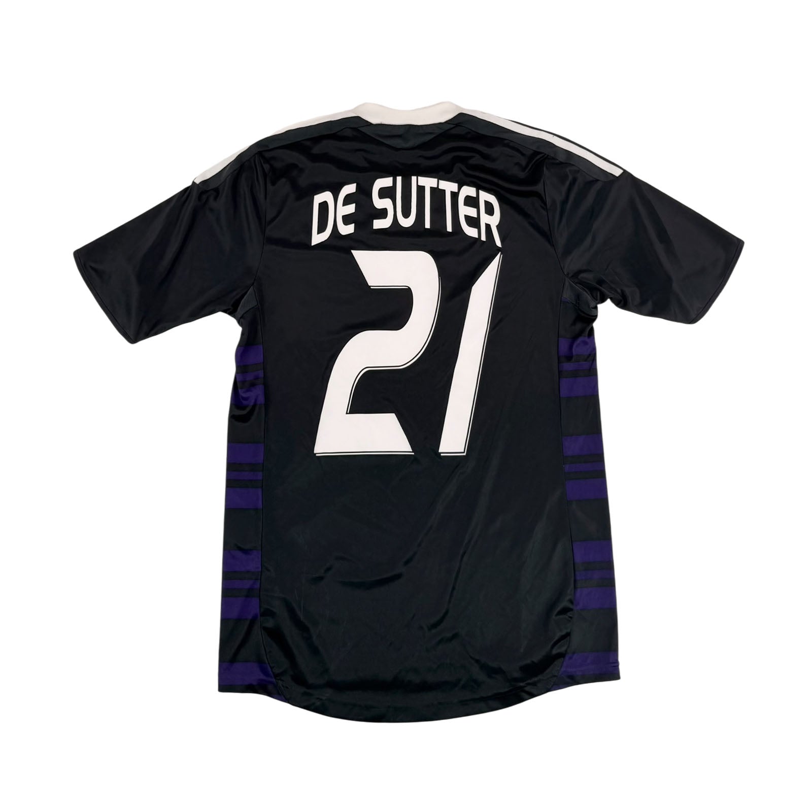 RSC ANDERLECHT 2010/11 AWAY SHIRT - #21 DE SUTTER (SIZE S/M)