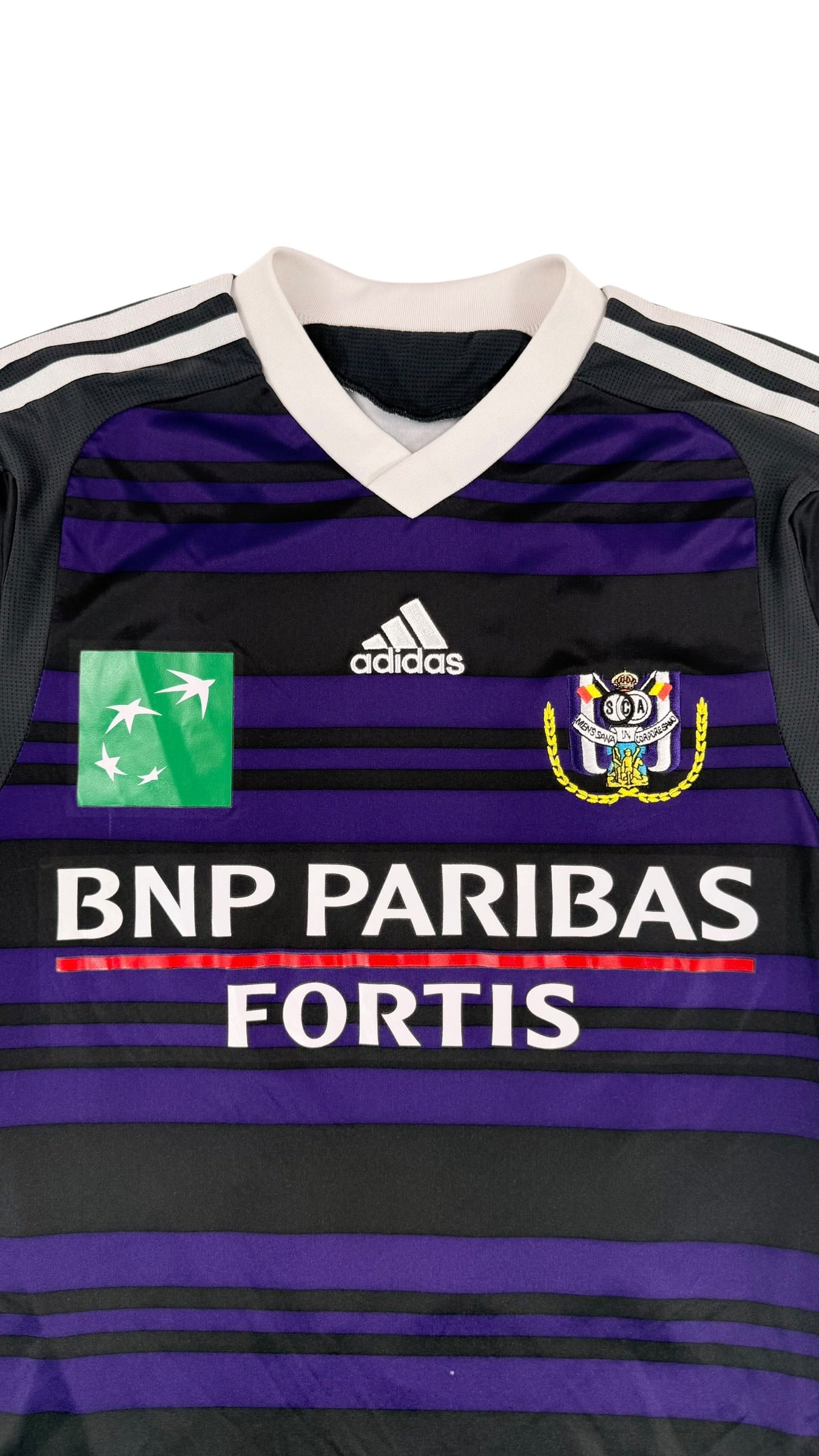 RSC ANDERLECHT 2010/11 AWAY SHIRT - #21 DE SUTTER (SIZE S/M)