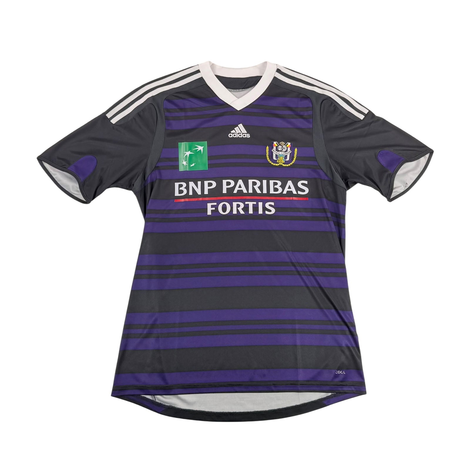 RSC ANDERLECHT 2010/11 AWAY SHIRT - SIGNED #27 WASILEWSKI (SIZE M)
