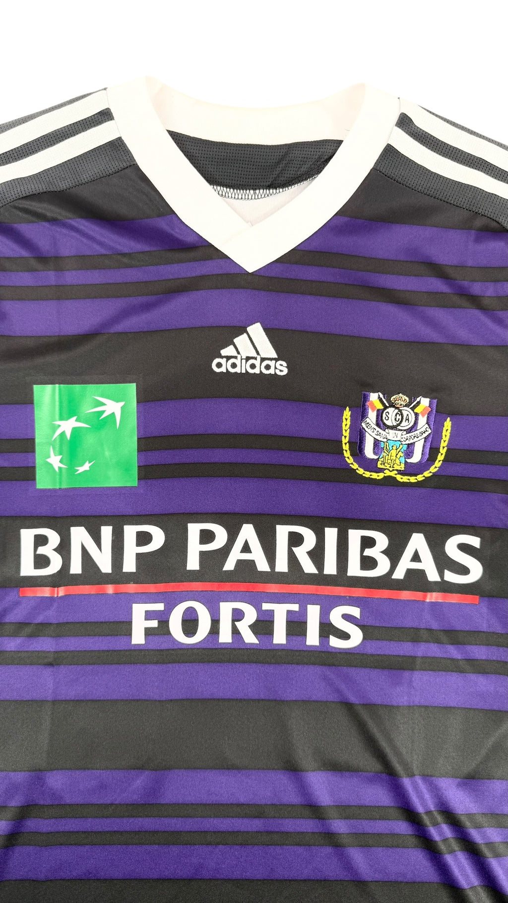 RSC ANDERLECHT 2010/11 AWAY SHIRT - SIGNED #27 WASILEWSKI (SIZE M)