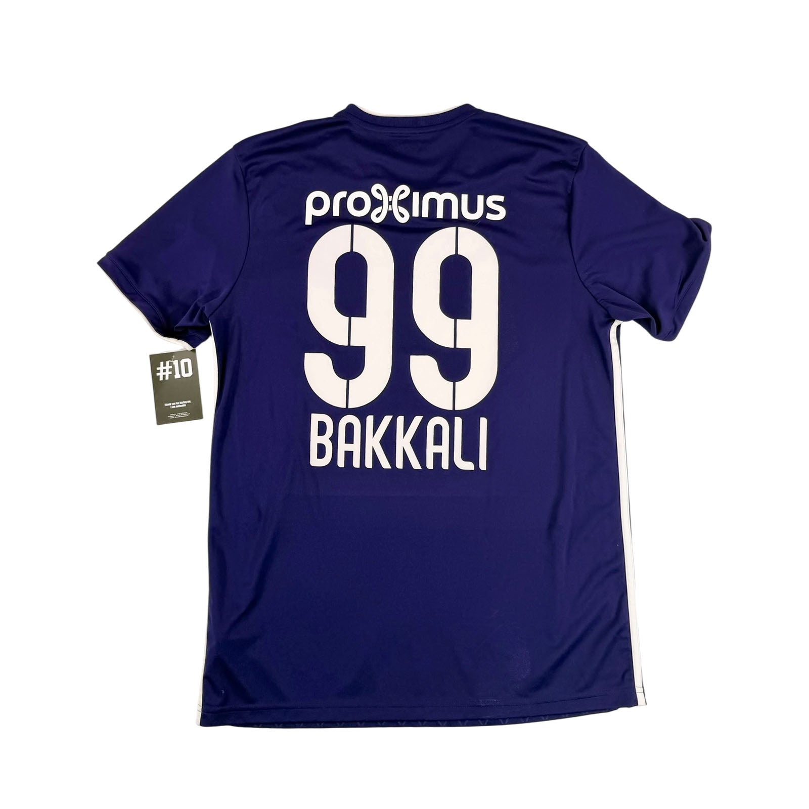 RSC ANDERLECHT 2018/19 HOME SHIRT - #99 BAKKALI (SIZE M)