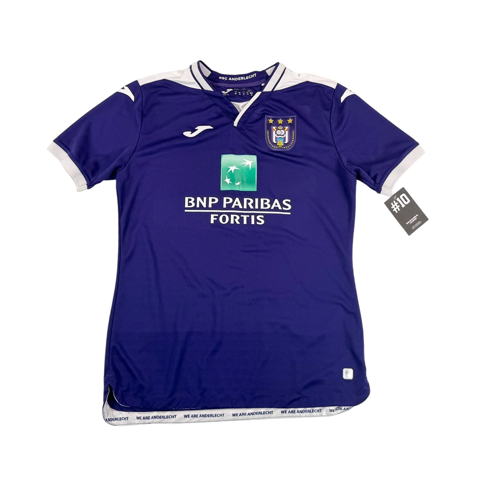 RSC ANDERLECHT 2019/20 HOME SHIRT - #4 KOMPANY (SIZE M)