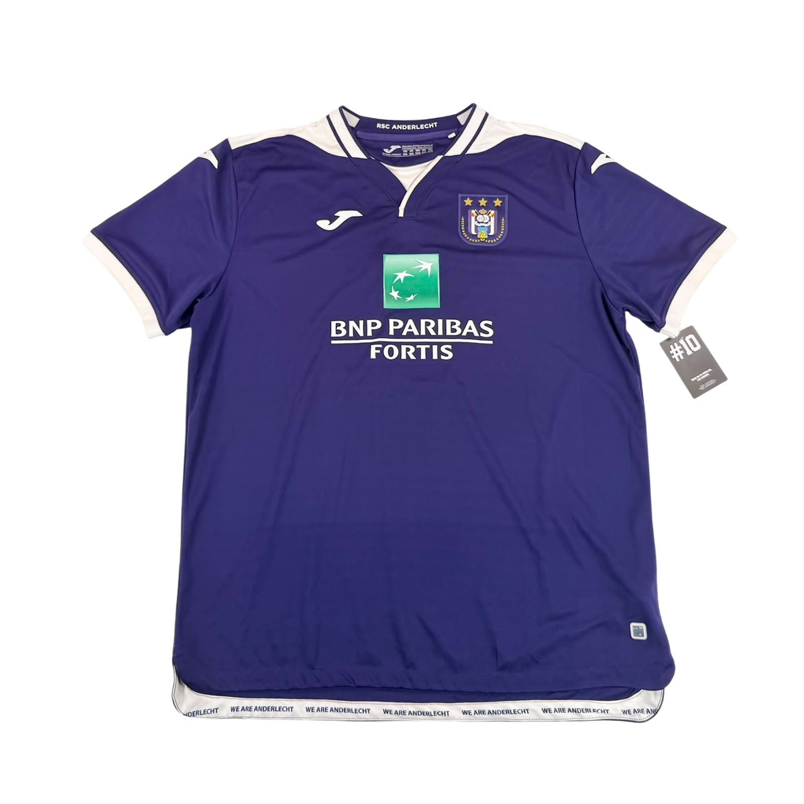 RSC ANDERLECHT 2019/20 HOME SHIRT - #10 VLAP (SIZE XXL)