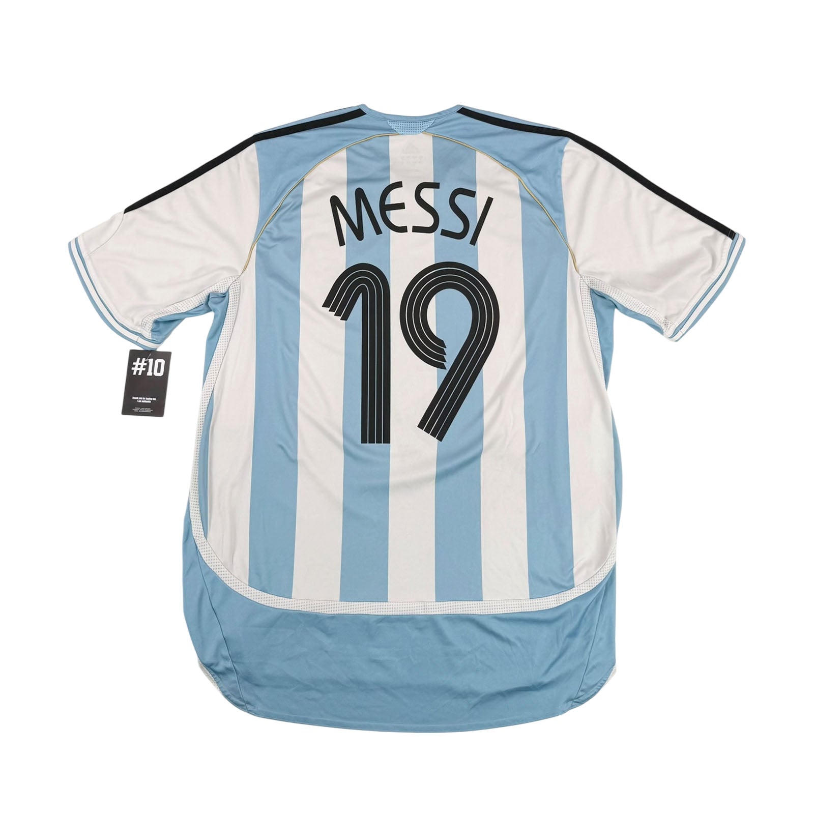 ARGENTINA 2006/07 HOME SHIRT - #19 MESSI (SIZE L)