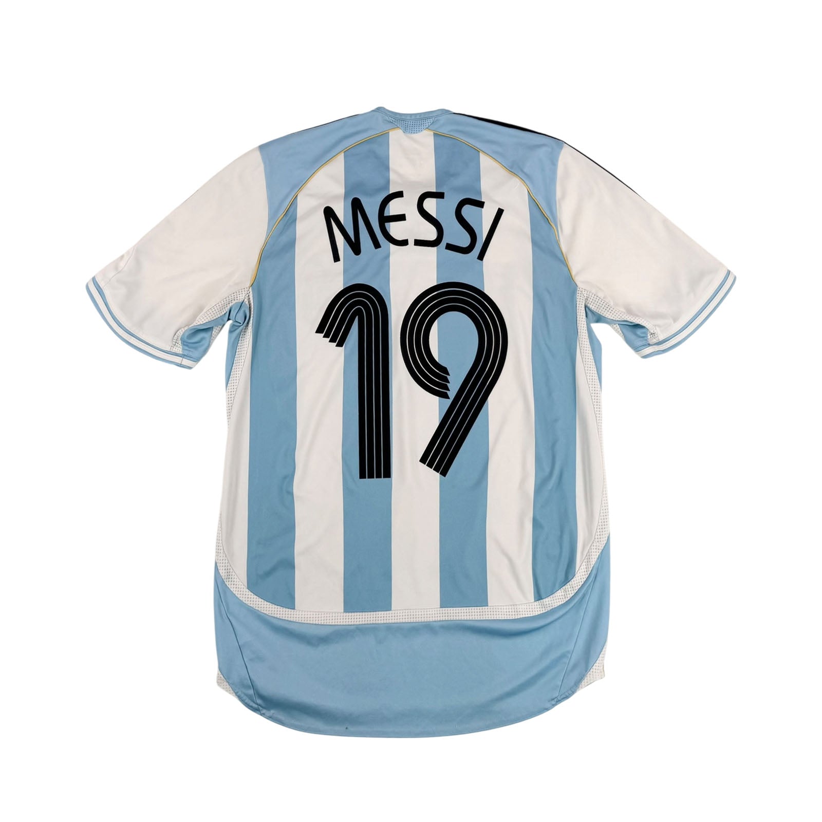 ARGENTINA 2006/07 HOME SHIRT - #19 MESSI (SIZE S)
