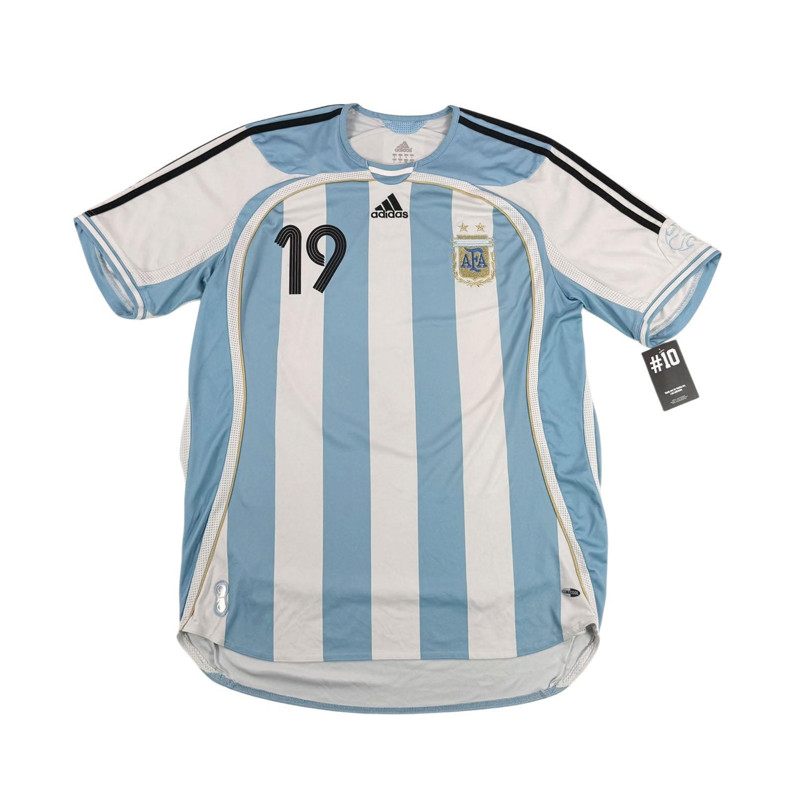 ARGENTINA 2006/07 HOME SHIRT - #19 MESSI (SIZE L)