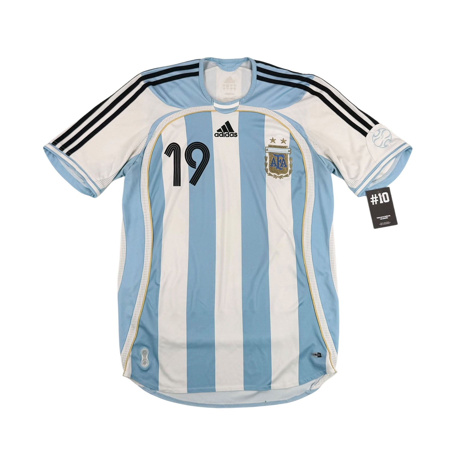 ARGENTINA 2006/07 HOME SHIRT - #19 MESSI (SIZE S)