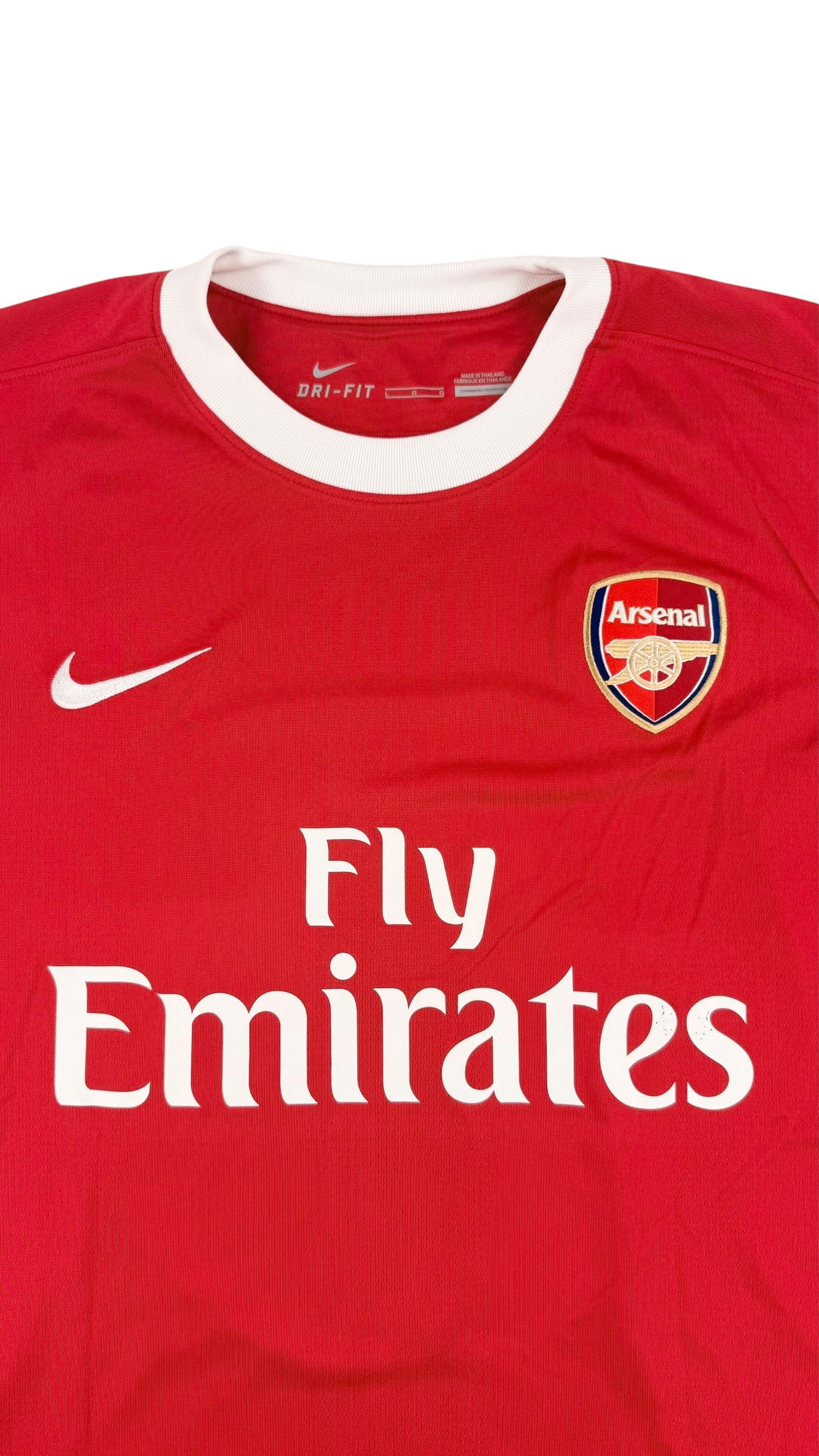 ARSENAL 2010/11 HOME SHIRT - #10 VAN PERSIE (SIZE L)