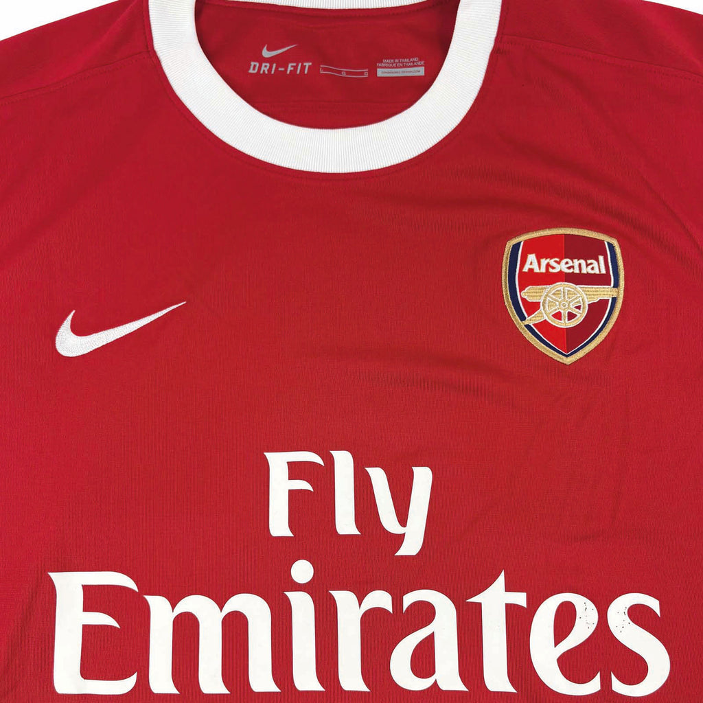 ARSENAL 2010/11 HOME SHIRT - #10 VAN PERSIE (SIZE L)