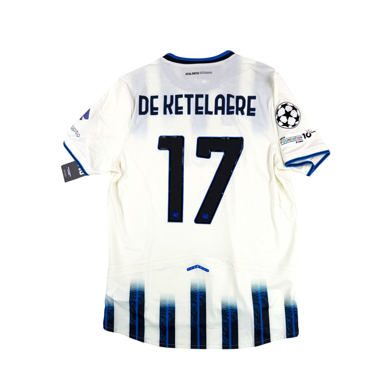 ATALANTA 2025/26 AWAY SHIRT - MATCH ISSUED VS UNION SAINT-GILLOISE #17 DE KETELAERE