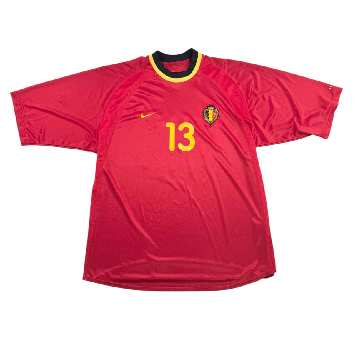 BELGIUM 2000/02 HOME SHIRT - #13