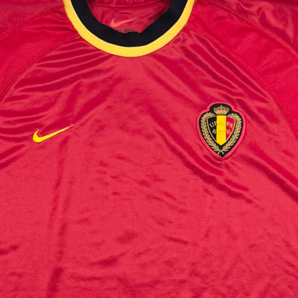 BELGIUM 2000/02 HOME SHIRT - #9 (SIZE XL)