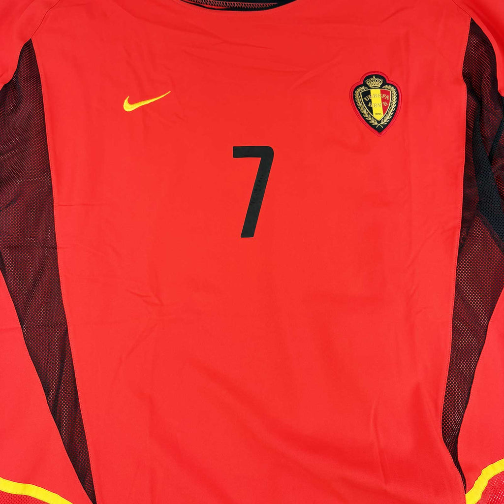 BELGIUM 2002/04 HOME SHIRT - #7 WILMOTS