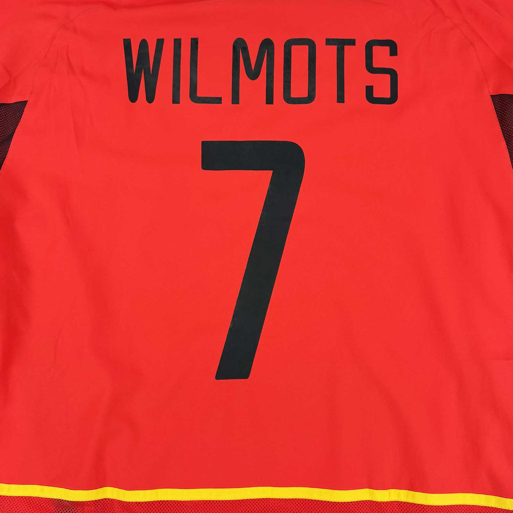 BELGIUM 2002/04 HOME SHIRT - #7 WILMOTS