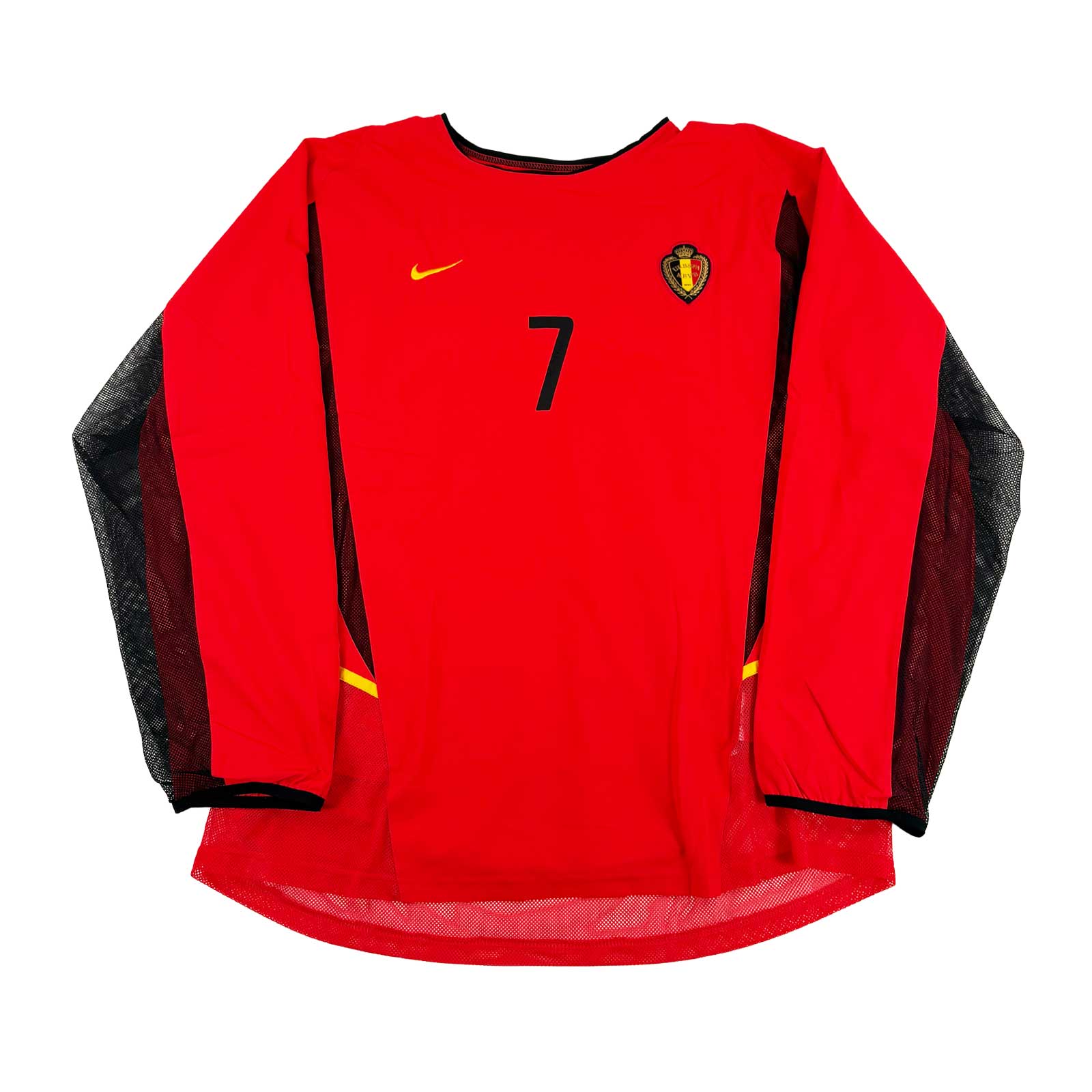 BELGIUM 2002/04 HOME SHIRT - #7 WILMOTS