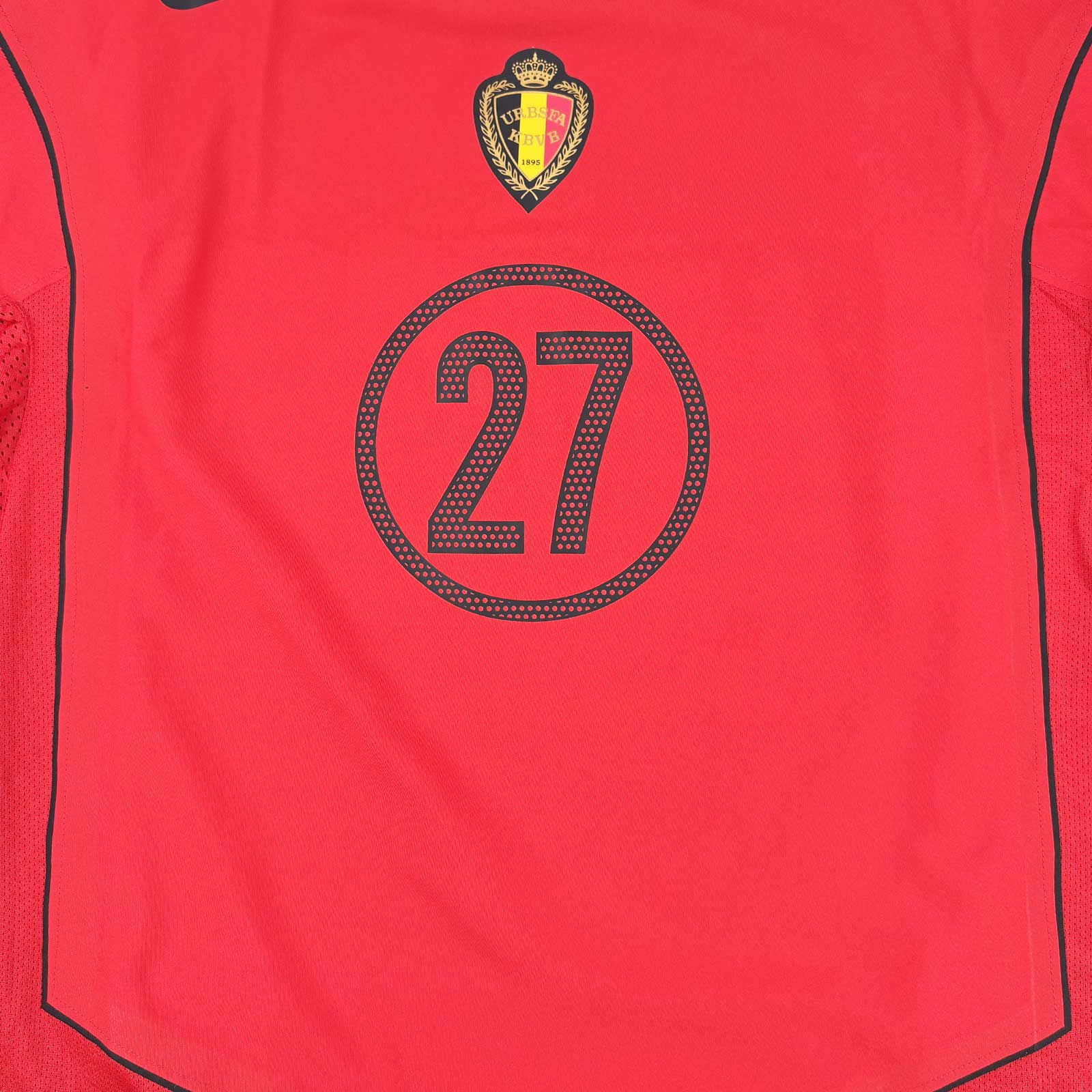 BELGIUM 2004/2005 HOME SHIRT - #27 KOMPANY 