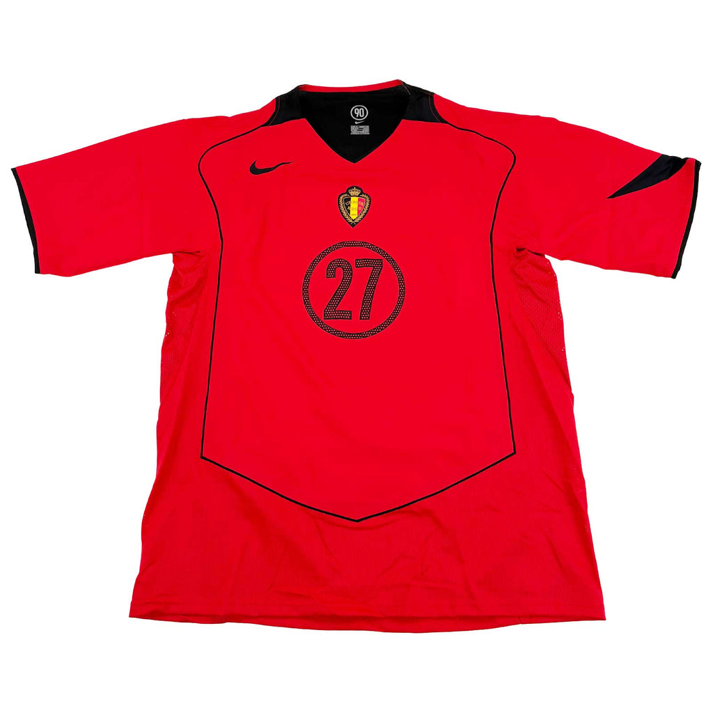 BELGIUM 2004/2005 HOME SHIRT - #27 KOMPANY 