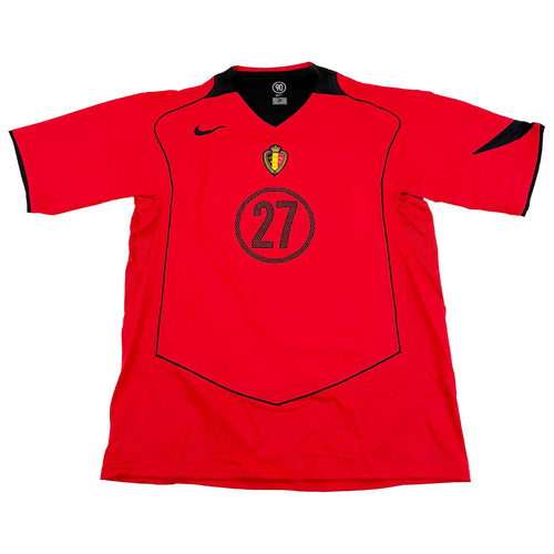 BELGIUM 2004/2005 HOME SHIRT - #27 KOMPANY 