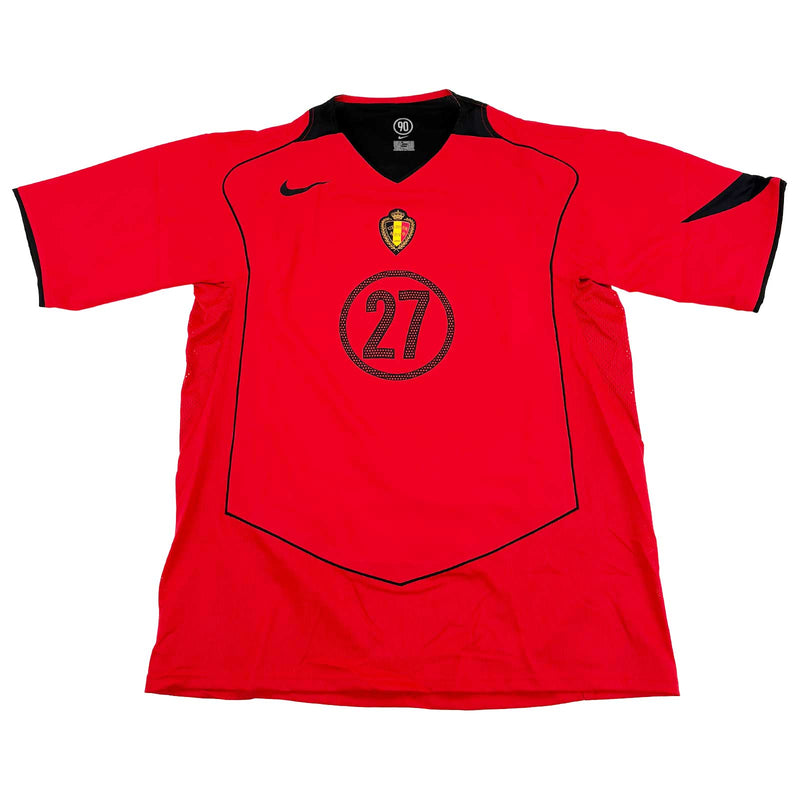 BELGIUM 2004/2005 HOME SHIRT - #27 KOMPANY 