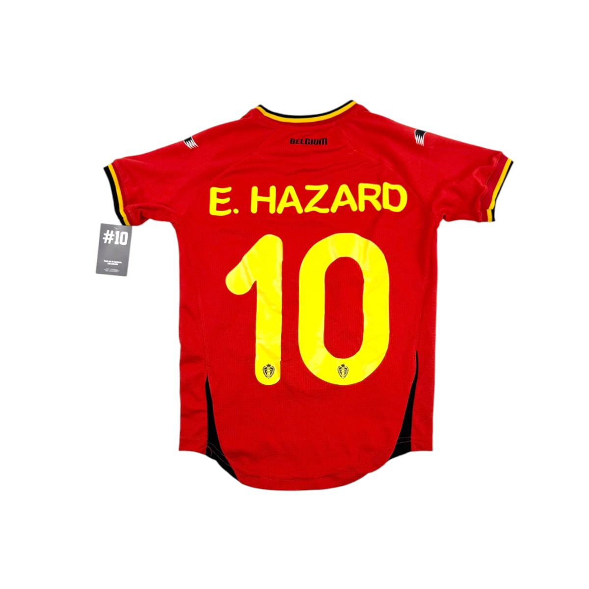 BELGIUM 2014/15 HOME SHIRT - #10 E. HAZARD 