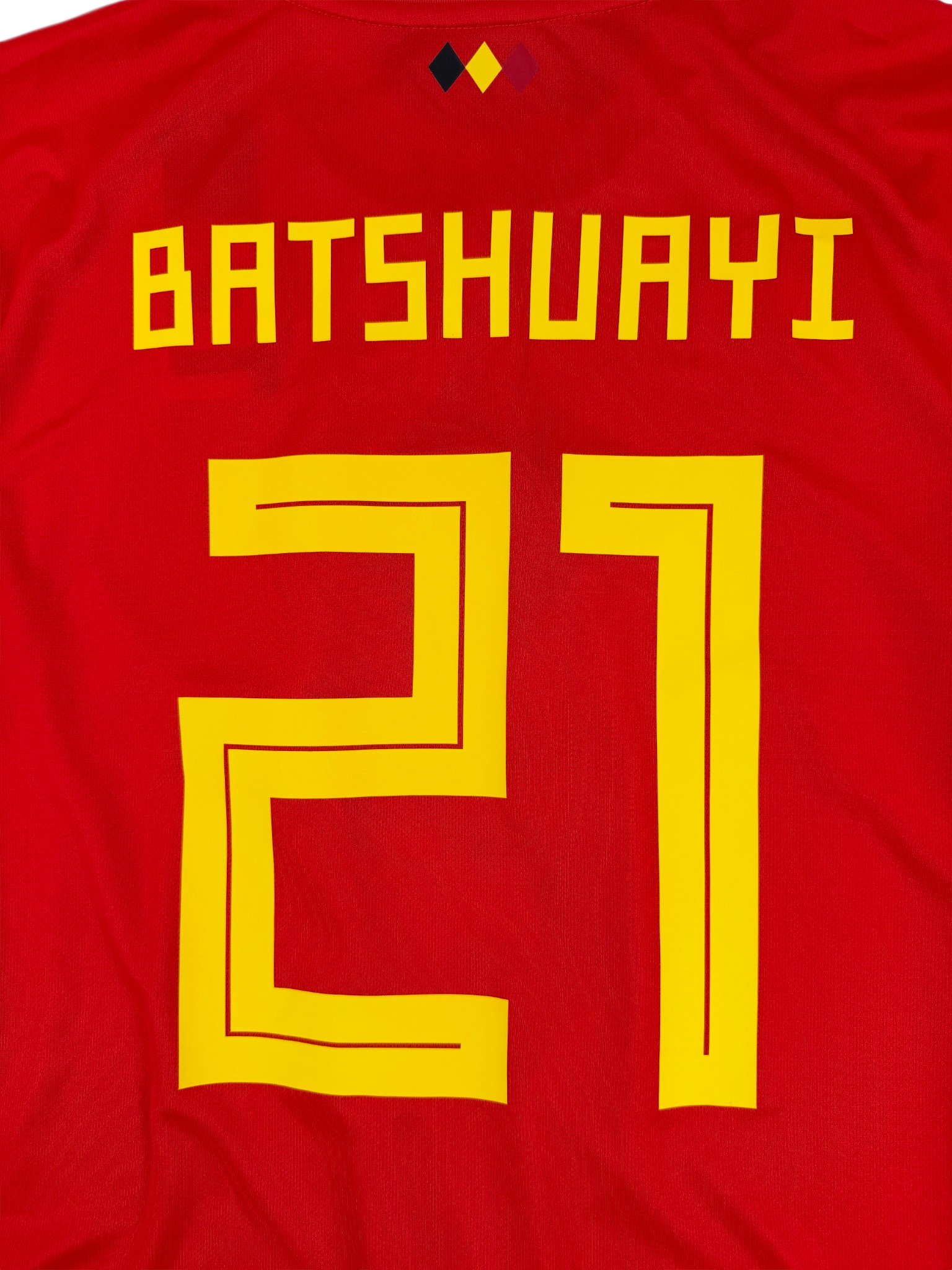 BELGIUM 2018/19 HOME SHIRT - #21 BATSHUAYI (SIZE XL)