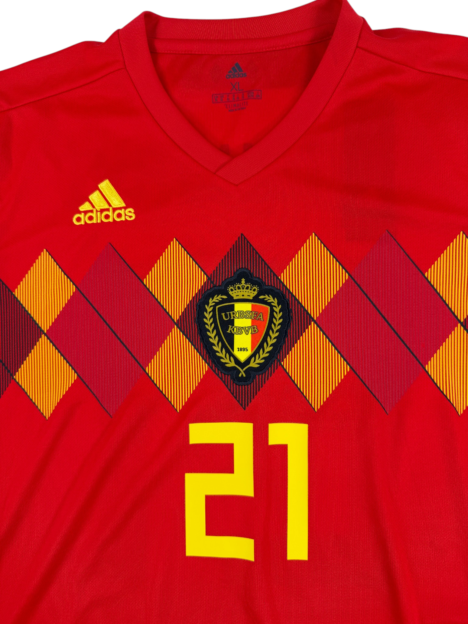 BELGIUM 2018/19 HOME SHIRT - #21 BATSHUAYI (SIZE XL)