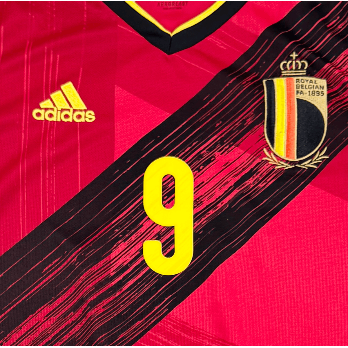 BELGIUM 2020/21 HOME SHIRT - #9 LUKAKU