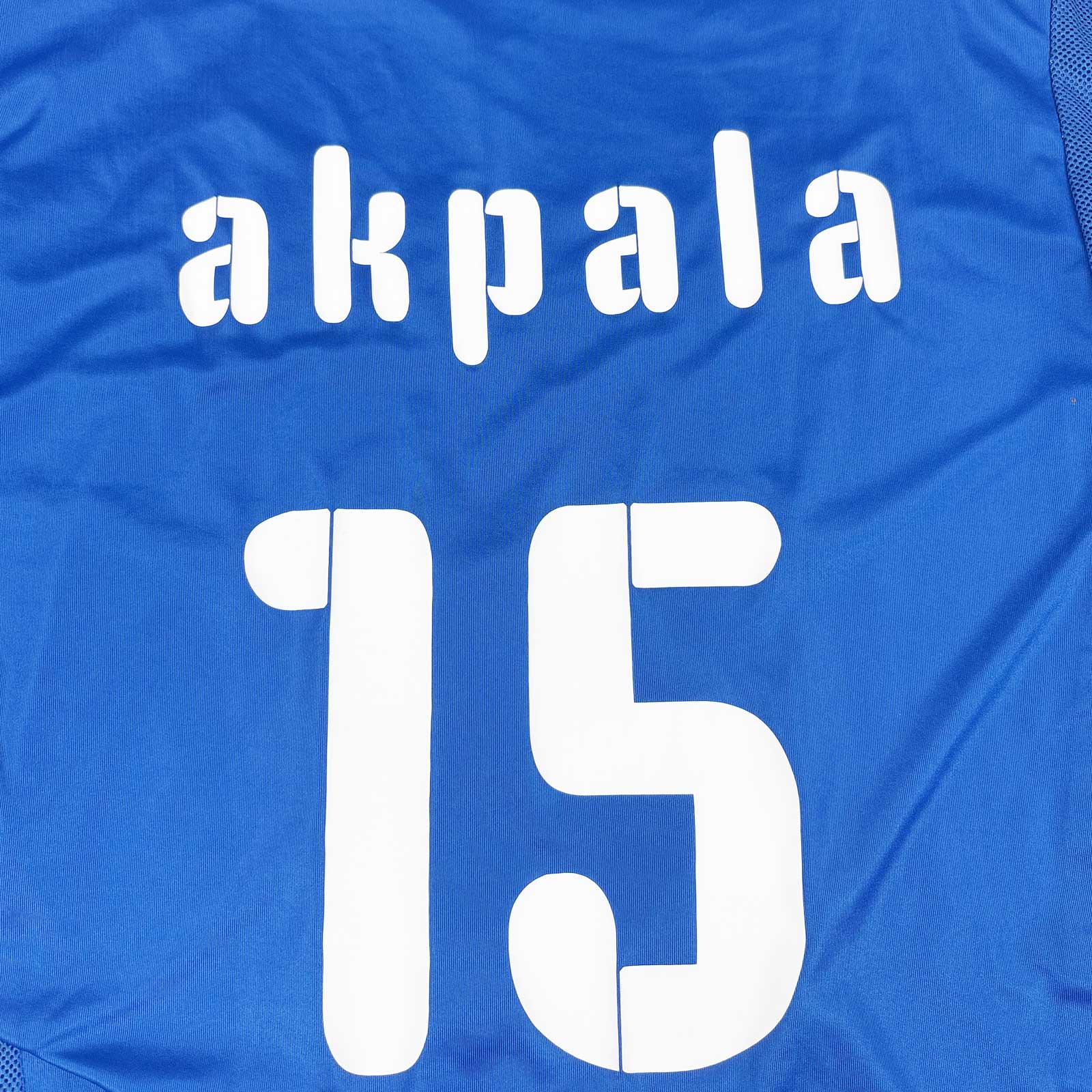 CLUB BRUGGE 2008/09 HOME SHIRT - #15 AKPALA (SIZE M)